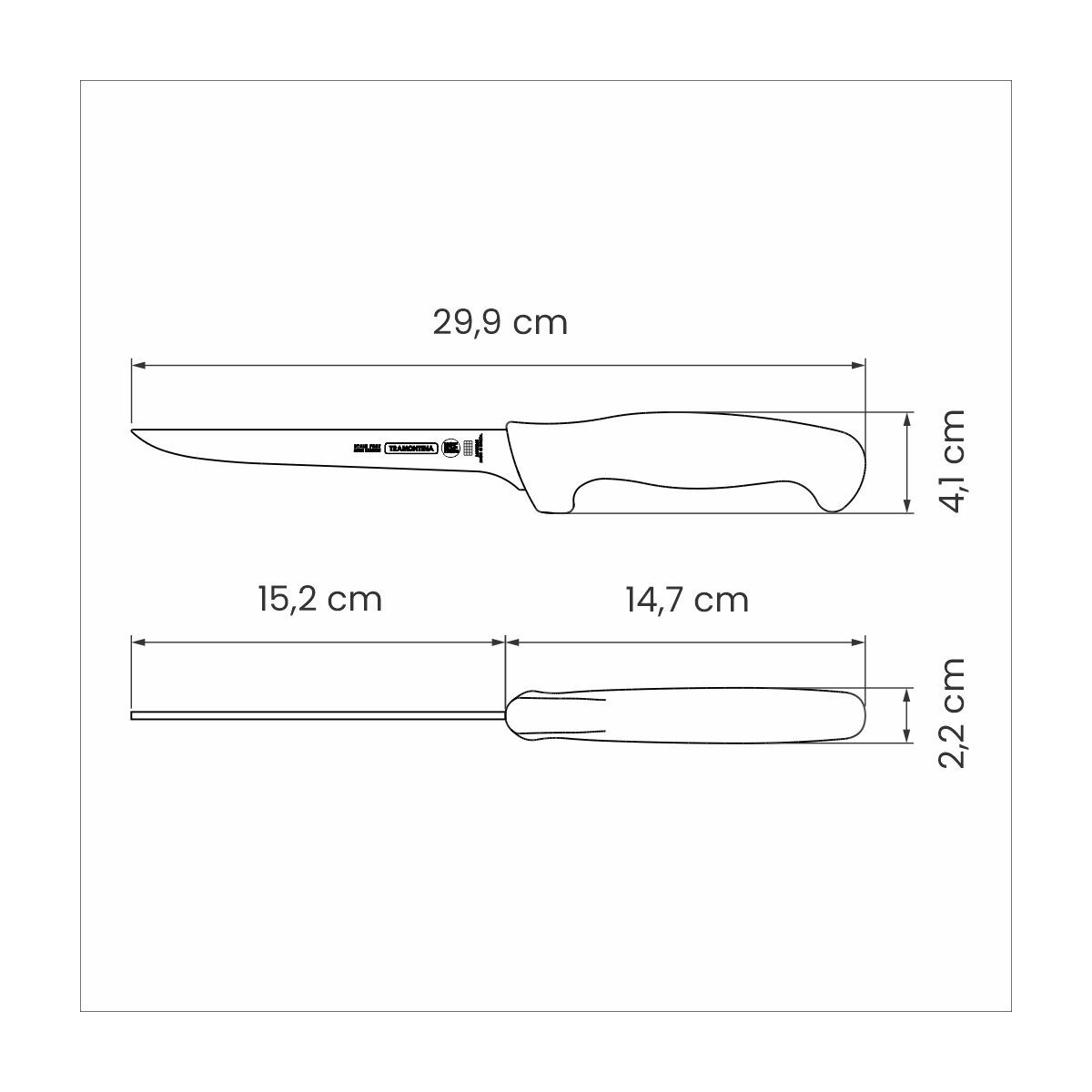 Tramontina Professional Boning Knife with StainlessSteel Blade and