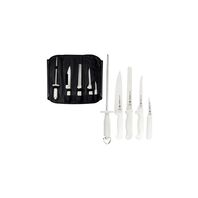 Tramontina Profissional stainless steel chef?s knife set with white polypropylene handles, 6 pcs