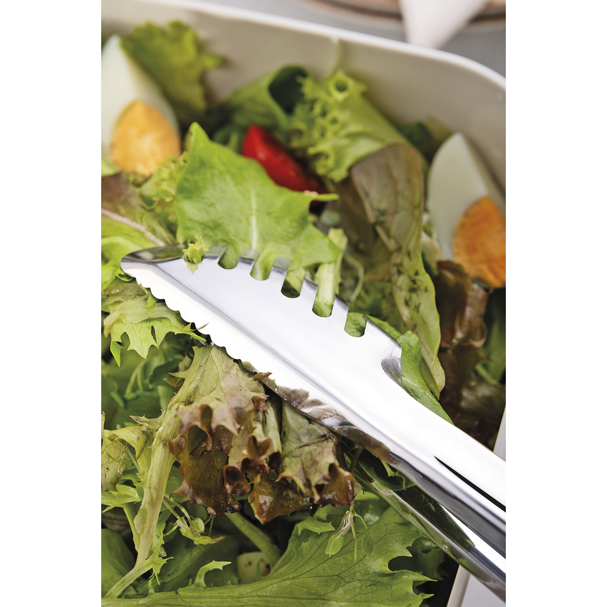 Pegador Tramontina Utilit&agrave; em A&ccedil;o Inox com Cabo Emborrachado Vermelho 28 cm Cor Vermelho - SKU 25075170 - 3 image number 2