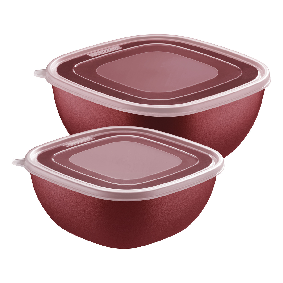 Jogo de Potes Tramontina MixColor em Polipropileno Vermelho com Tampa Transparente 2 Pe&ccedil;as Cor Vermelho - SKU 25098705 - 1 image number 0
