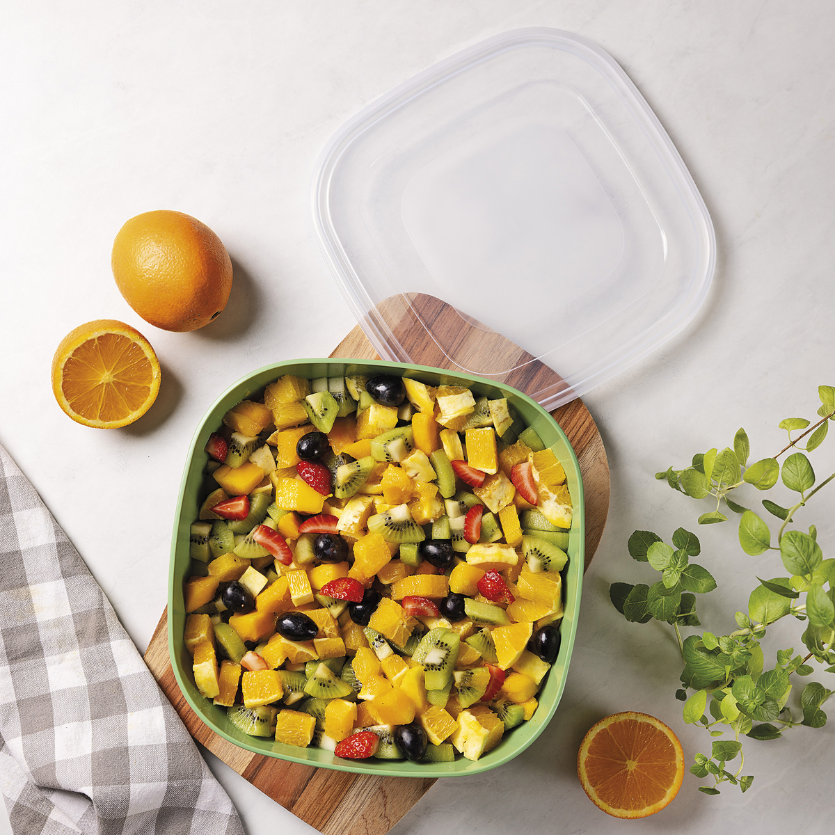 Pote Tramontina MixColor em Polipropileno Misto com Tampa Transparente 4 L