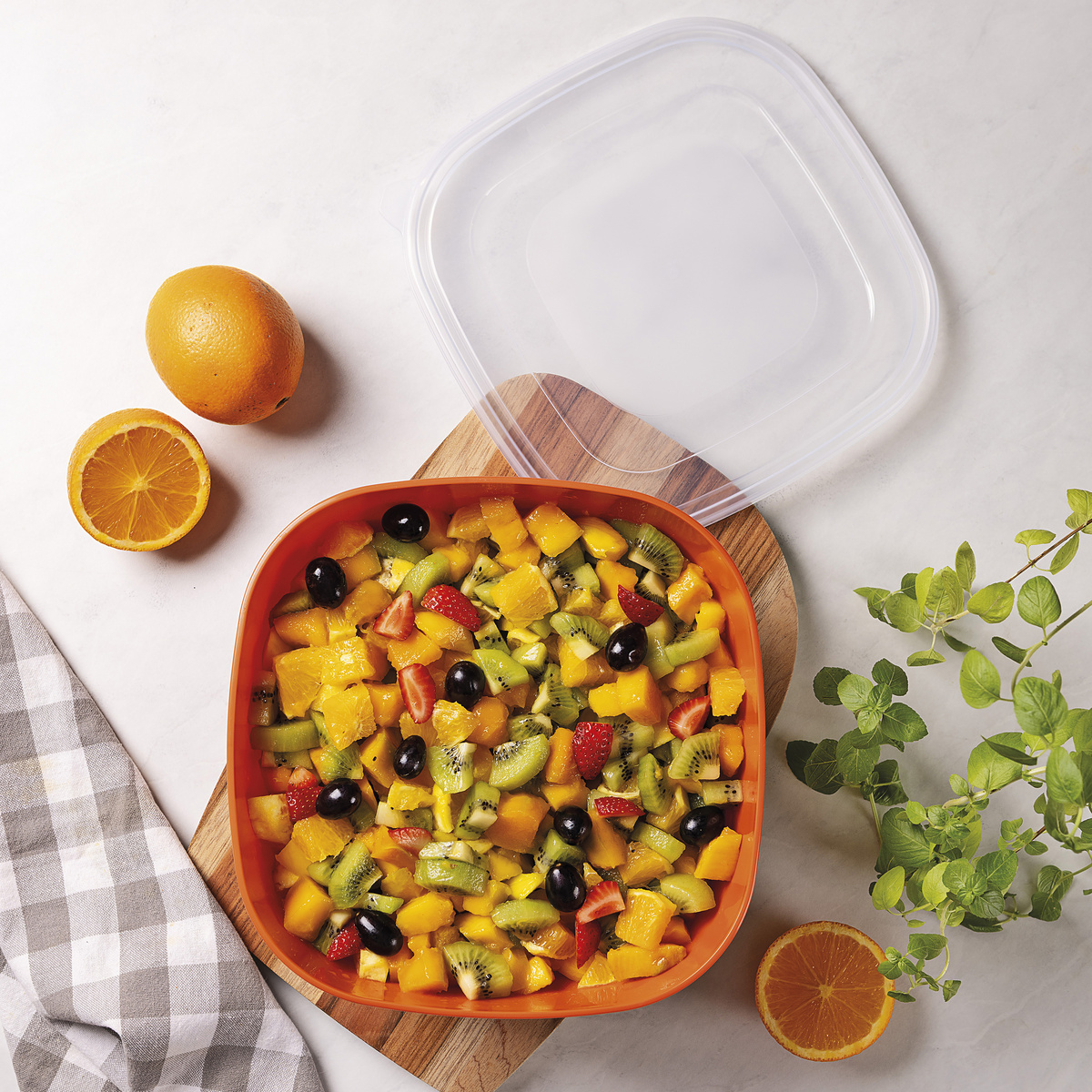 Pote Tramontina MixColor em Polipropileno Misto com Tampa Transparente 4 L