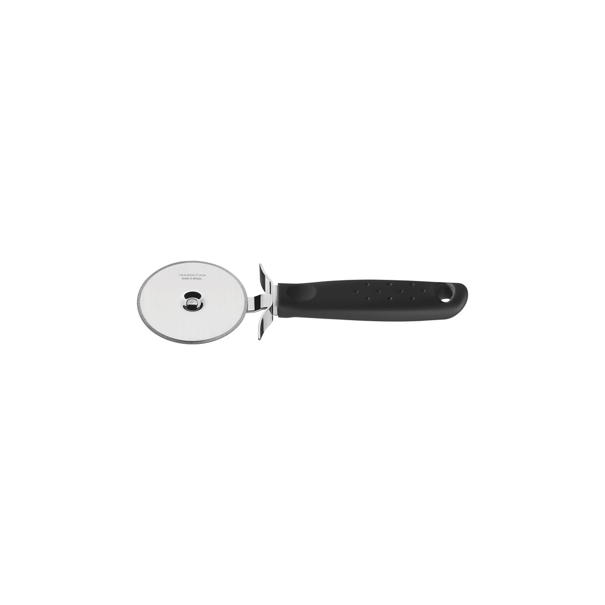 Tramontina Utilitá Stainless-Steel Pizza Cutter with Black Polypropylene Handle