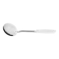Tramontina Utilitá Stainless Steel Skimmer with White Polypropylene Handle