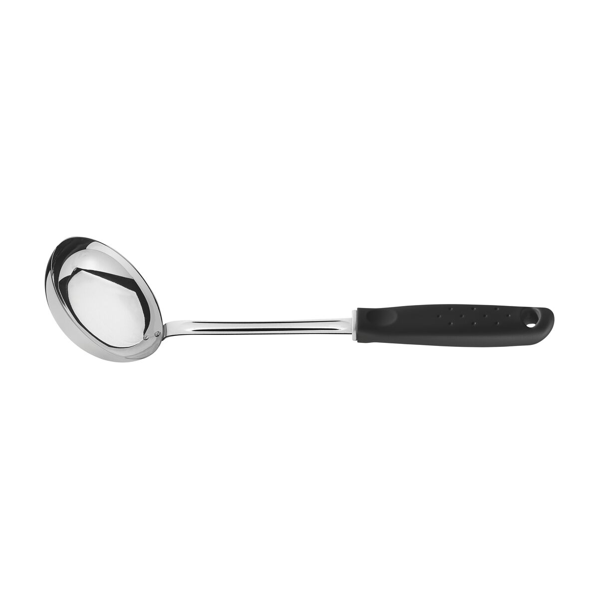 Tramontina Utilitá Stainless Steel Ladle with Black Polypropylene Handle