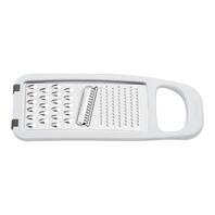 Tramontina Utilitá Stainless Steel and ABS Grater with White Rubber Base