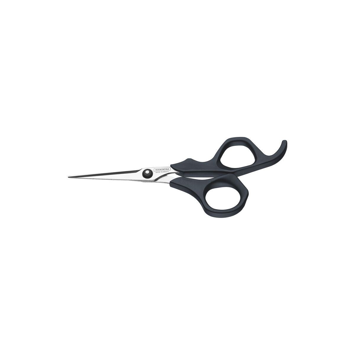 Tramontina Supercort Hair Scissors with Stainless-Steel Blade with Blade Cutting-Edge and Onyx Polypropylene Handle 5"