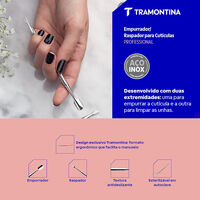 Empurrador e Raspador de Cut&iacute;cula Tramontina em A&ccedil;o Inox - SKU 25962100 - 3 image number 2
