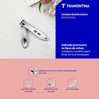 Cortador de Unha Tramontina em A&ccedil;o Inox e Zamak - SKU 25974100 - 2 image number 1