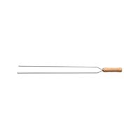 Tramontina Double Barbecue Skewer with Stainless-Steel Prongs and Wood Handle, 75 cm