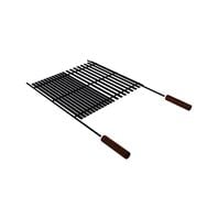 Tramontina Churrasco Black Grill in Nitrocarburized Carbon Steel with Wood Handles
