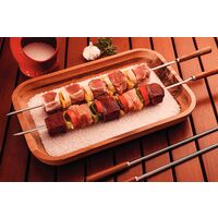 Conjunto de Espetinhos Tramontina em A&ccedil;o Inox com Cabo de Madeira 50 cm 6 Pe&ccedil;as - SKU 26499011 - 2 image number 1