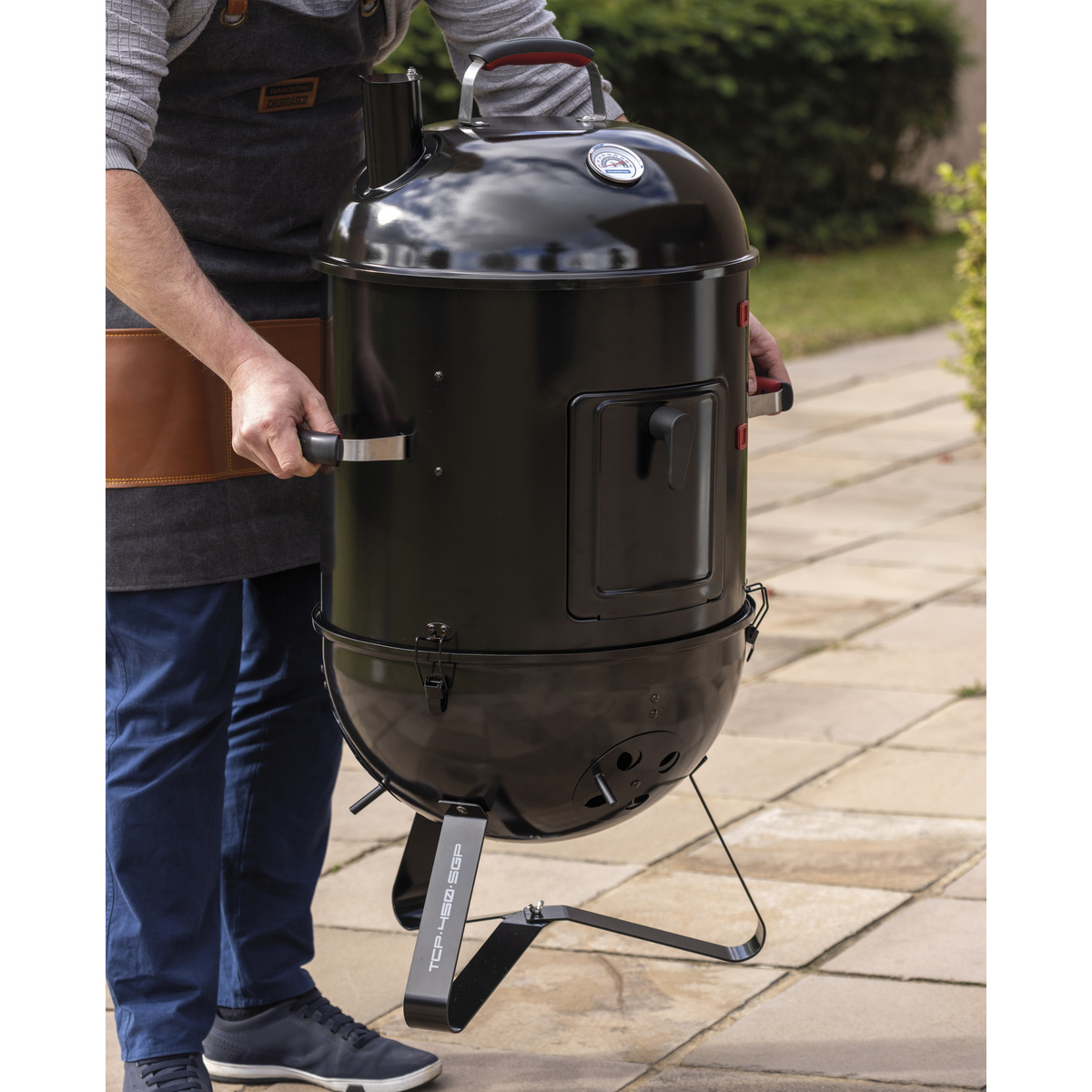 Churrasqueira a Carv&atilde;o Tramontina Smoker TCP-450 3 em 1 - SKU 26500004 - 10 image number 9