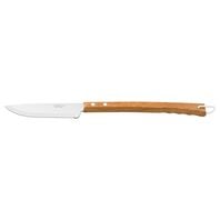 Tramontina Churrasco carving knife with stainless steel blade and 8" wood handle
