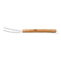 Tramontina Churrasco stainless steel carving fork with a 47.1 cm wood handle