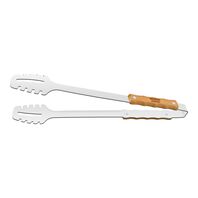 Tramontina Churrasco stainless steel barbecue tongs with 47.3 cm wood handles