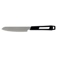 Tramontina Churrasco Black Carving Knife with a Stainless Steel Blade and 8" Black Polypropylene Handle