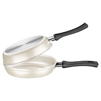 Omeleteira Tramontina Loreto em Alum&iacute;nio com Revestimento Interno Antiaderente Starflon Max com Cabos Baquelite 20 cm Bege - SKU 27805347 - 1 image number 0