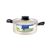 Ca&ccedil;arola Tramontina Linz em Alum&iacute;nio com Revestimento Interno e Externo em Antiaderente Starflon Max Bege 18 cm 2 L Cor Bege - SKU 27805357 - 4 image number 3