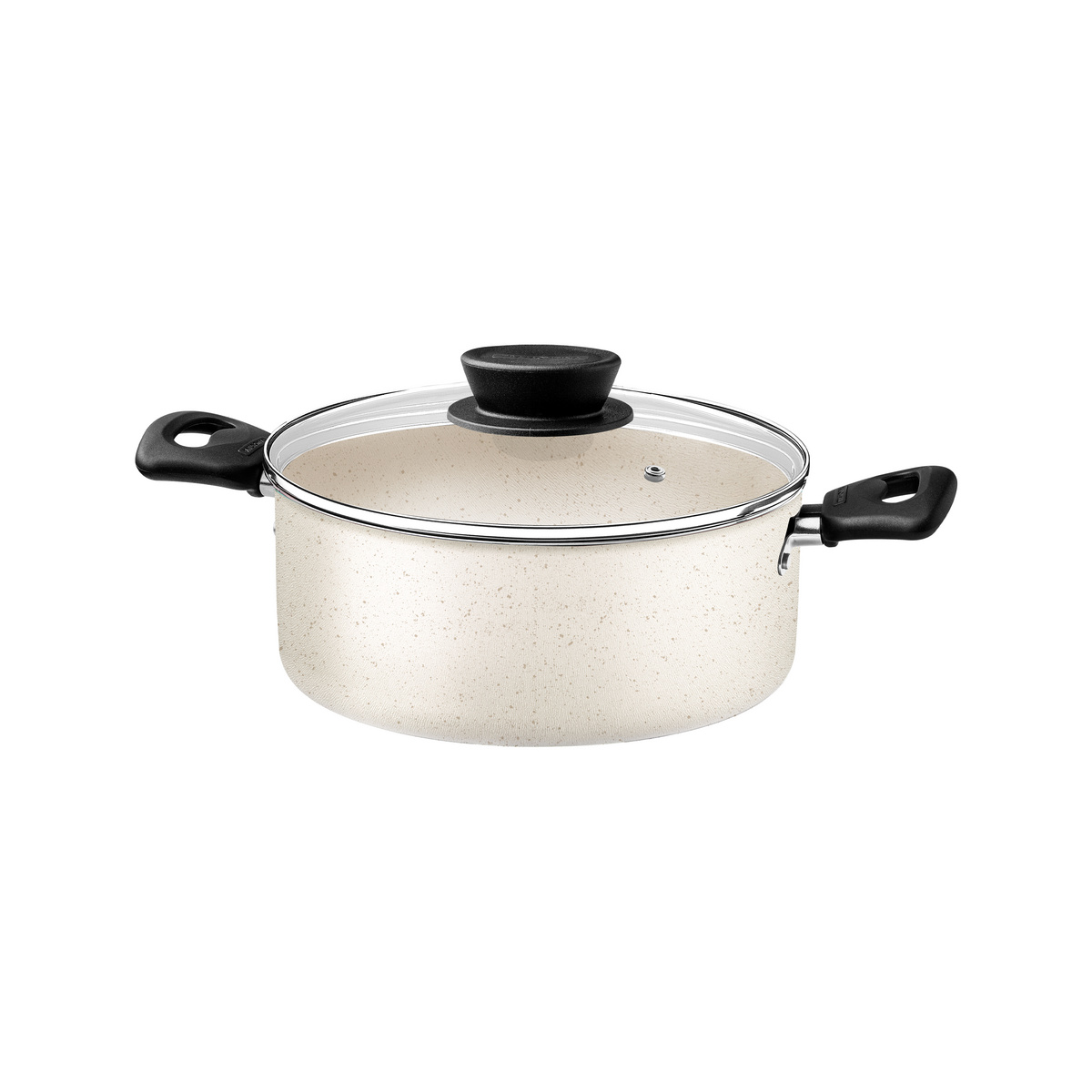 Ca&ccedil;arola Tramontina Linz em Alum&iacute;nio com Revestimento Interno e Externo em Antiaderente Starflon Max Bege 18 cm 2 L Cor Bege - SKU 27805357 - 1 image number 0