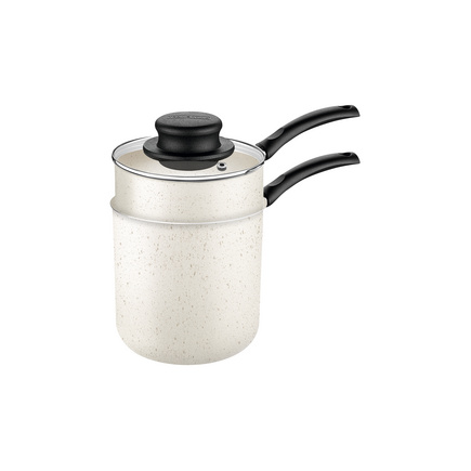 Cuscuzeira Tramontina Turim em Alum&iacute;nio com Revestimento Interno e Externo em Antiaderente Starflon Max Bege 10 cm 0,8 L - SKU 27805358