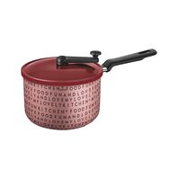 Tramontina My Lovely Kitchen pink aluminum popcorn maker with interior Starflon Max red non-stick coating and Bakelite handle, 20 cm and 3.5 L