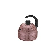 Tramontina My Lovely Kitchen pink aluminum kettle with interior Starflon Max red non-stick coating and Bakelite handle, 1.9 L