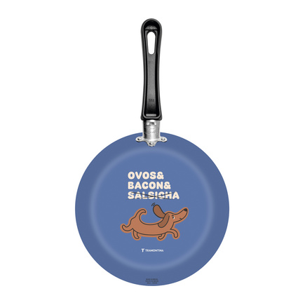 Frigideira Tramontina em Alum&iacute;nio com Revestimento Interno em Antiaderente Starflon Max e Externo Siliconado com Estampa de Pet Cachorro 24 cm 1,2 L - SKU 27812105 - 1