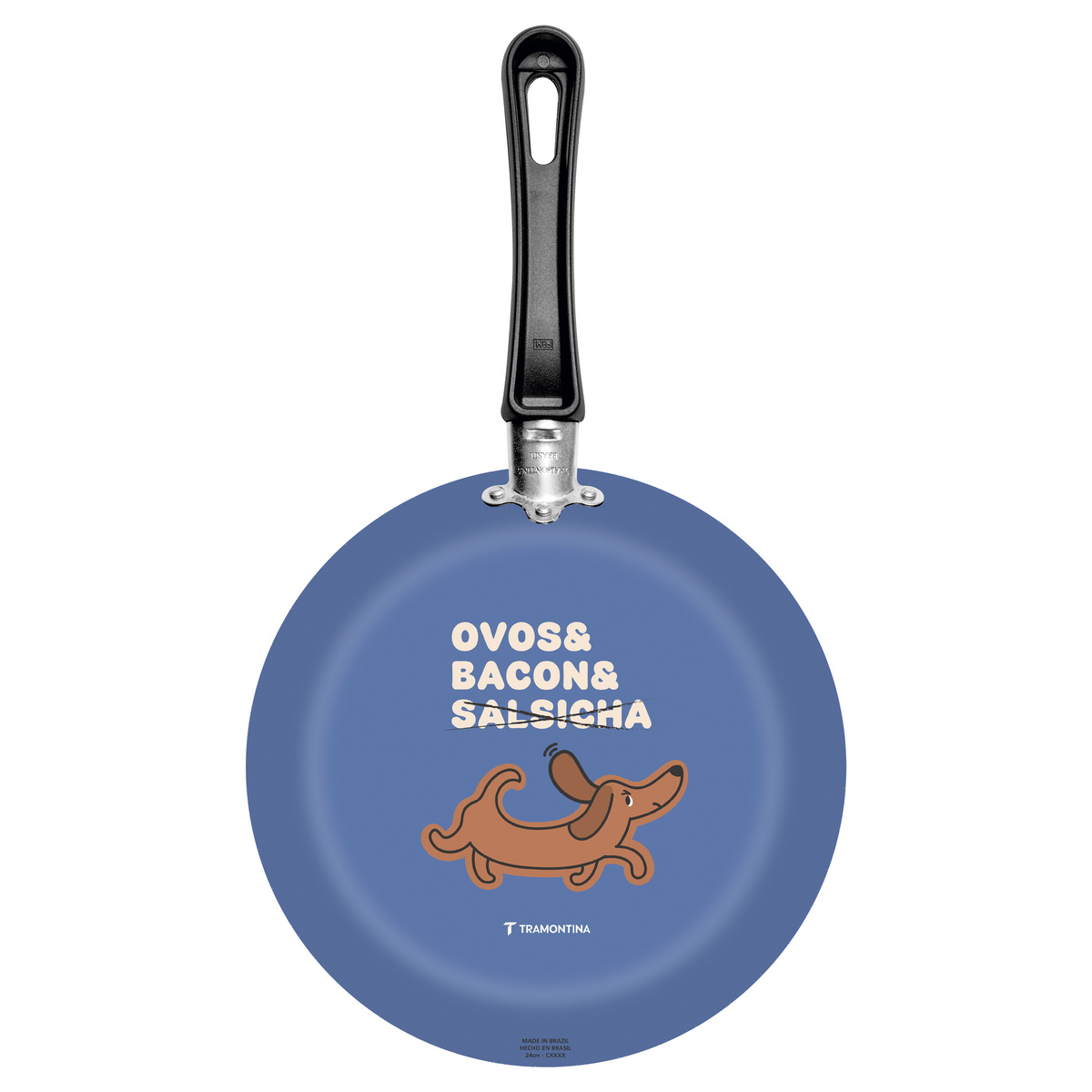 Frigideira Tramontina em Alum&iacute;nio com Revestimento Interno em Antiaderente Starflon Max e Externo Siliconado com Estampa de Pet Cachorro 24 cm 1,2 L - SKU 27812105 - 1 image number 0