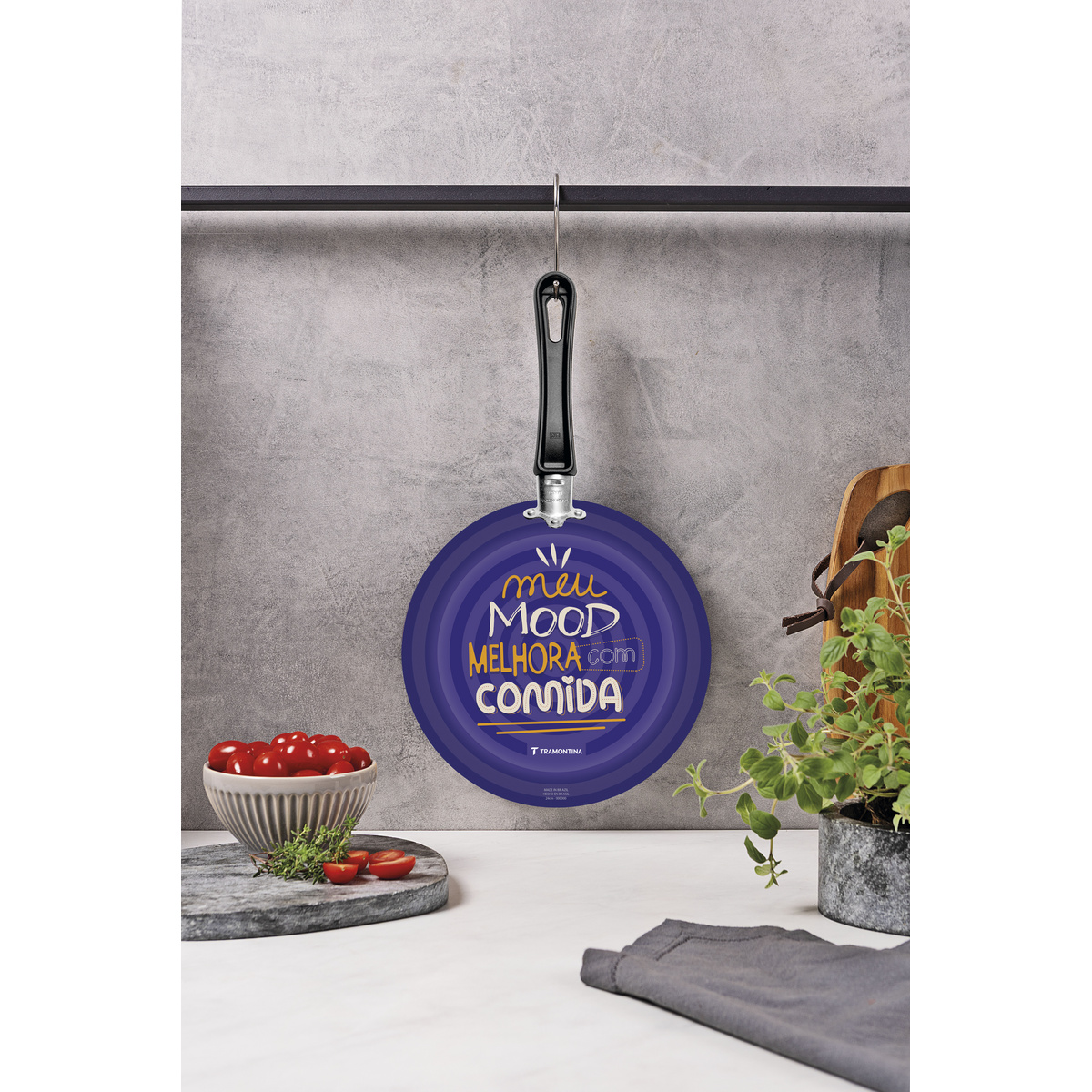 Frigideira Tramontina em Alum&iacute;nio com Revestimento Interno em Antiaderente Starflon Max e Externo Siliconado com Estampa Mood 24 cm 1,2 L - SKU 27812108 - 3 image number 2