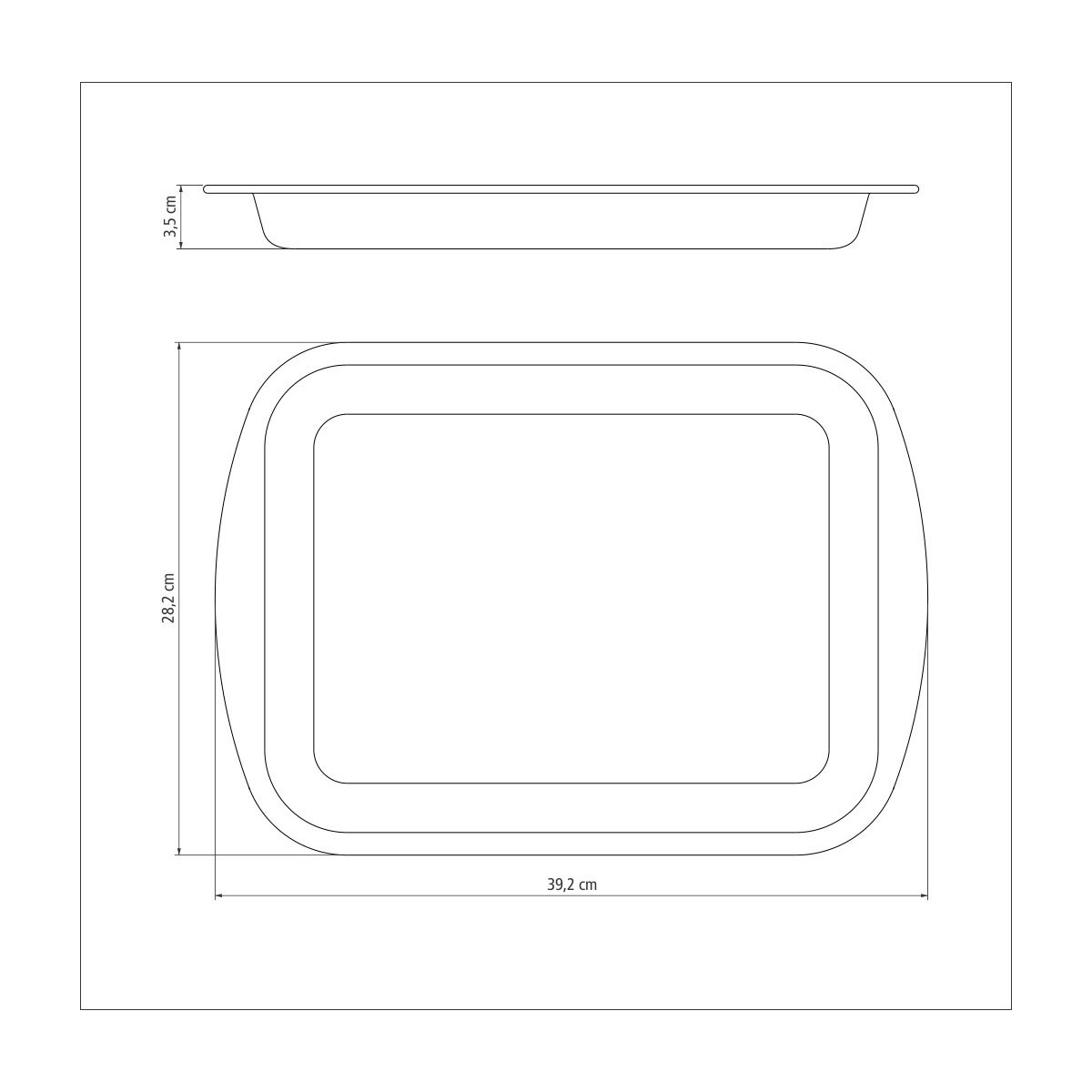 Tramontina Power Up Aluminum Flat Roasting Pan With Interior Starflon