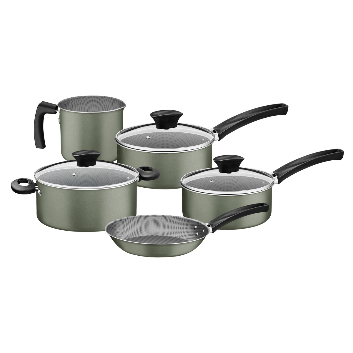 Jogo de Panelas Tramontina Michigan em Alum&iacute;nio com Revestimento Interno e Externo Antiaderente Starflon Max Verde Oliva 5 Pe&ccedil;as Cor Verde - SKU 28299297 - 1 image number 0