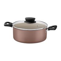 Jogo de Panelas Tramontina Linz em Alum&iacute;nio com Revestimento Interno e Externo em Antiaderente Starflon Max Marrom 5 Pe&ccedil;as Cor Dark gray - SKU 28299305 - 2 image number 1