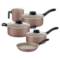 Jogo de Panelas Tramontina Linz em Alum&iacute;nio com Revestimento Interno e Externo em Antiaderente Starflon Max Marrom 5 Pe&ccedil;as Cor Dark gray - SKU 28299305 - 1 image number 0