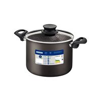 Caldeir&atilde;o Tramontina Paris em Alum&iacute;nio com Revestimento Interno e Externo em Antiaderente Starflon Max Chumbo com Tampa de Vidro 18 cm 3,1 L Cor Chumbo - SKU 28530618 - 3 image number 2