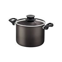 Caldeir&atilde;o Tramontina Paris em Alum&iacute;nio com Revestimento Interno e Externo em Antiaderente Starflon Max Chumbo com Tampa de Vidro 18 cm 3,1 L Cor Chumbo - SKU 28530618 - 1 image number 0