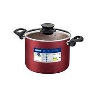 Caldeir&atilde;o Tramontina Paris em Alum&iacute;nio com Revestimento Interno e Externo em Antiaderente Starflon Max Vermelho com Tampa de Vidro 18 cm 3,1 L Cor Vermelho - SKU 28530718 - 3 image number 2