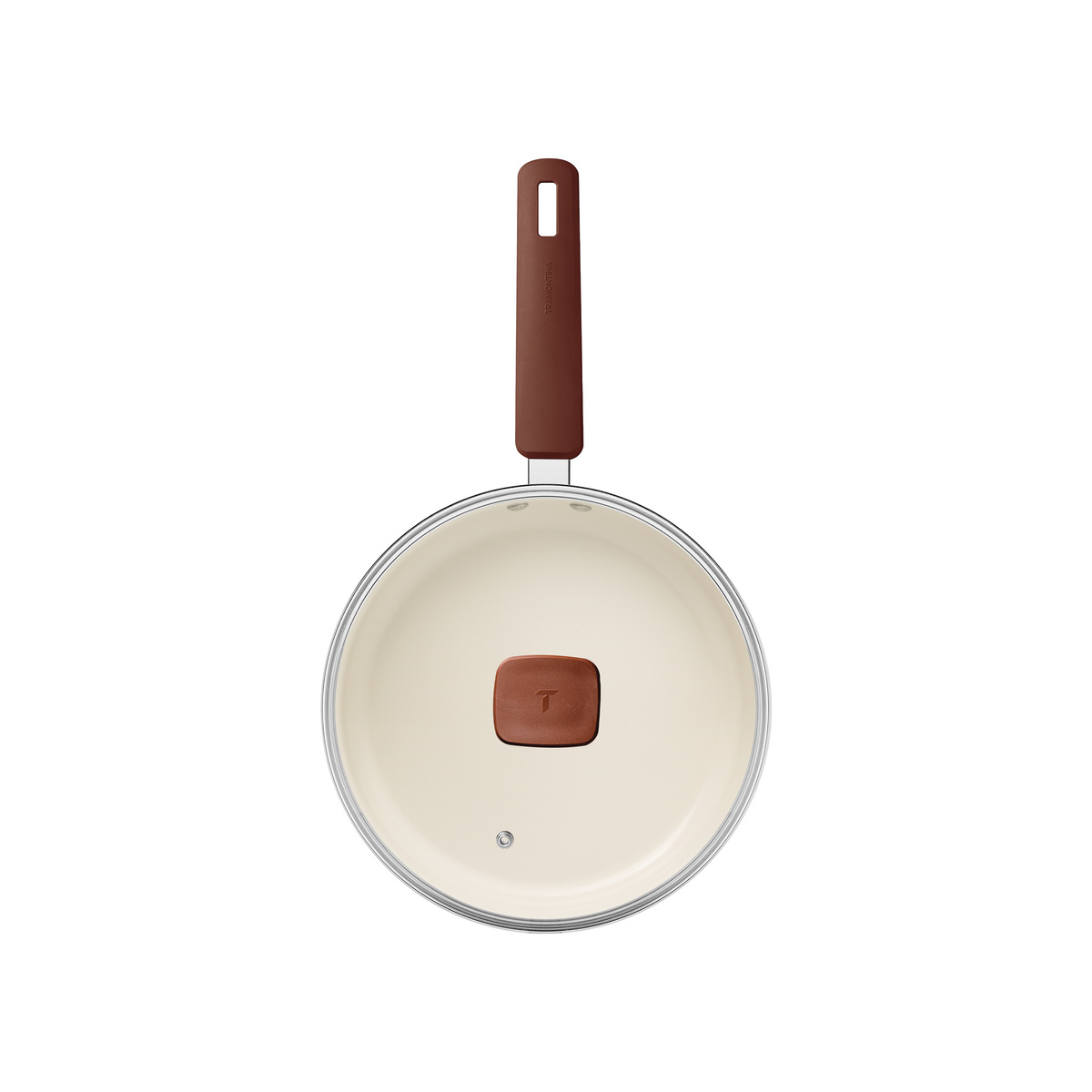 Frigideira Reta Tramontina Veronese em Alum&iacute;nio Reciclado com Revestimento Interno Cer&acirc;mico e Externo Siliconado Argila com Tampa 22 cm 1,7 L - SKU 28622422 - 2 image number 1