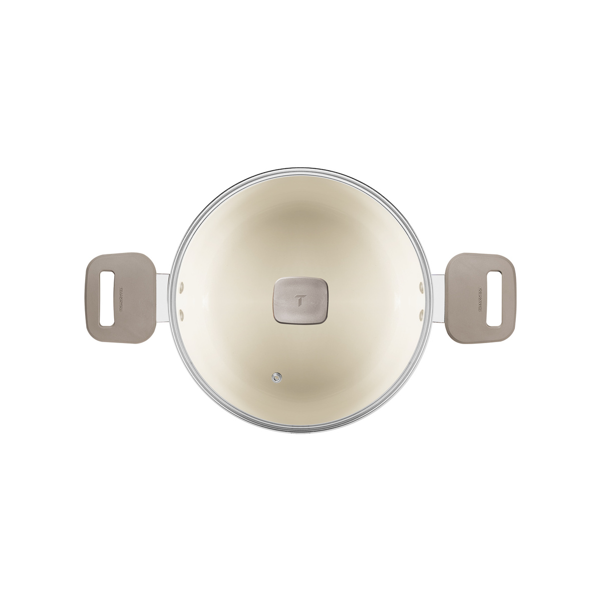 Ca&ccedil;arola Tramontina Veronese em Alum&iacute;nio Reciclado com Revestimento Interno Cer&acirc;mico e Externo Siliconado Bege Mineral 24 cm 4,8 L Cor Bege - SKU 28623324 - 2 image number 1