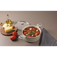Ca&ccedil;arola Tramontina Veronese em Alum&iacute;nio Reciclado com Revestimento Interno Cer&acirc;mico e Externo Siliconado Bege Mineral 24 cm 4,8 L Cor Bege - SKU 28623324 - 4 image number 3