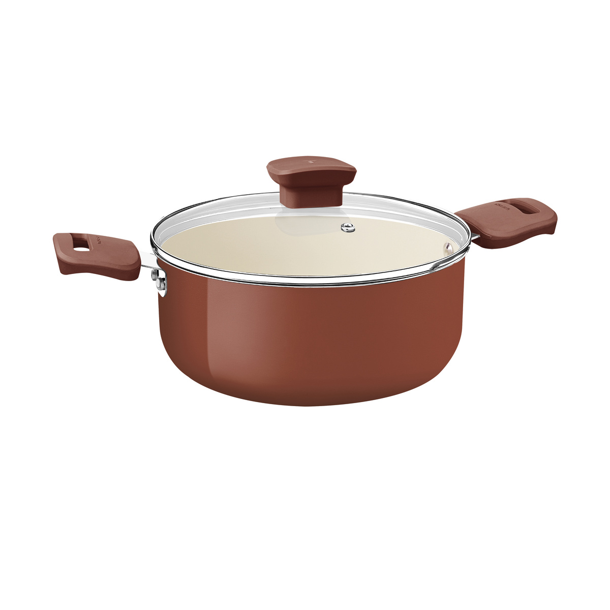 Ca&ccedil;arola Tramontina Veronese em Alum&iacute;nio Reciclado com Revestimento Interno Cer&acirc;mico e Externo Siliconado Argila 24 cm 4,8 L - SKU 28623424 - 1 image number 0