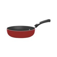Tramontina Mônaco Induction aluminum deep frying pan with interior Starflon Premium non-stick coating and exterior silicone coating, 24 cm and 2.7 L