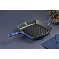 Bistequeira Tramontina Ampezzo em Ferro Fundido com Revestimento Interno e Externo Esmaltado Azul 27 cm 2,4 L Cor Azul - SKU 28750127 - 4 image number 3