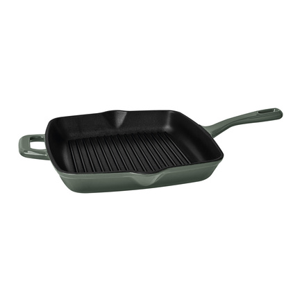 Bistequeira Tramontina Ampezzo em Ferro Fundido com Revestimento Interno e Externo Esmaltado Verde 27 cm 2,4 L Cor Verde - SKU 28750227