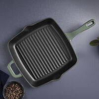 Bistequeira Tramontina Ampezzo em Ferro Fundido com Revestimento Interno e Externo Esmaltado Verde 27 cm 2,4 L Cor Verde - SKU 28750227 - 5 image number 4