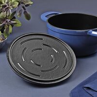Ca&ccedil;arola Tramontina Ampezzo em Ferro Fundido com Revestimento Interno e Externo Esmaltado Azul 22 cm 3,7 L Cor Azul - SKU 28751122 - 6 image number 5
