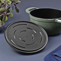 Ca&ccedil;arola Tramontina Ampezzo em Ferro Fundido com Revestimento Interno e Externo Esmaltado Verde 22 cm 3,7 L Cor Verde - SKU 28751222 - 6 image number 5