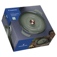 Ca&ccedil;arola Tramontina Ampezzo em Ferro Fundido com Revestimento Interno e Externo Esmaltado Verde 26 cm 5,6 L Cor Verde - SKU 28751226 - 8 image number 7