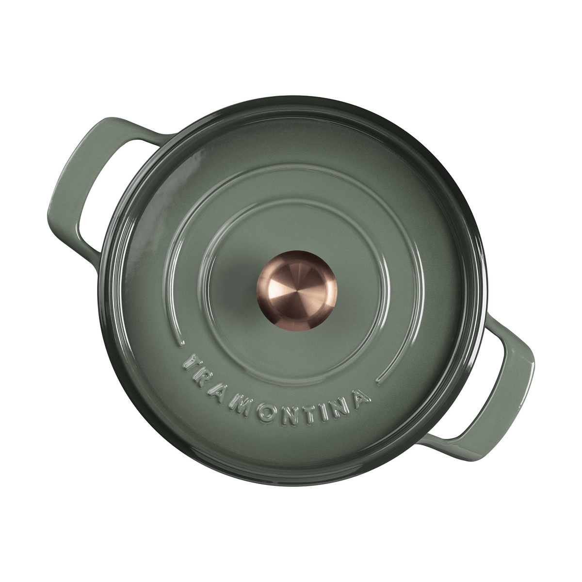 Ca&ccedil;arola Tramontina Ampezzo em Ferro Fundido com Revestimento Interno e Externo Esmaltado Verde 26 cm 5,6 L Cor Verde - SKU 28751226 - 2 image number 1