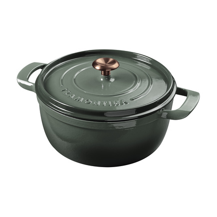 Ca&ccedil;arola Tramontina Ampezzo em Ferro Fundido com Revestimento Interno e Externo Esmaltado Verde 26 cm 5,6 L Cor Verde - SKU 28751226